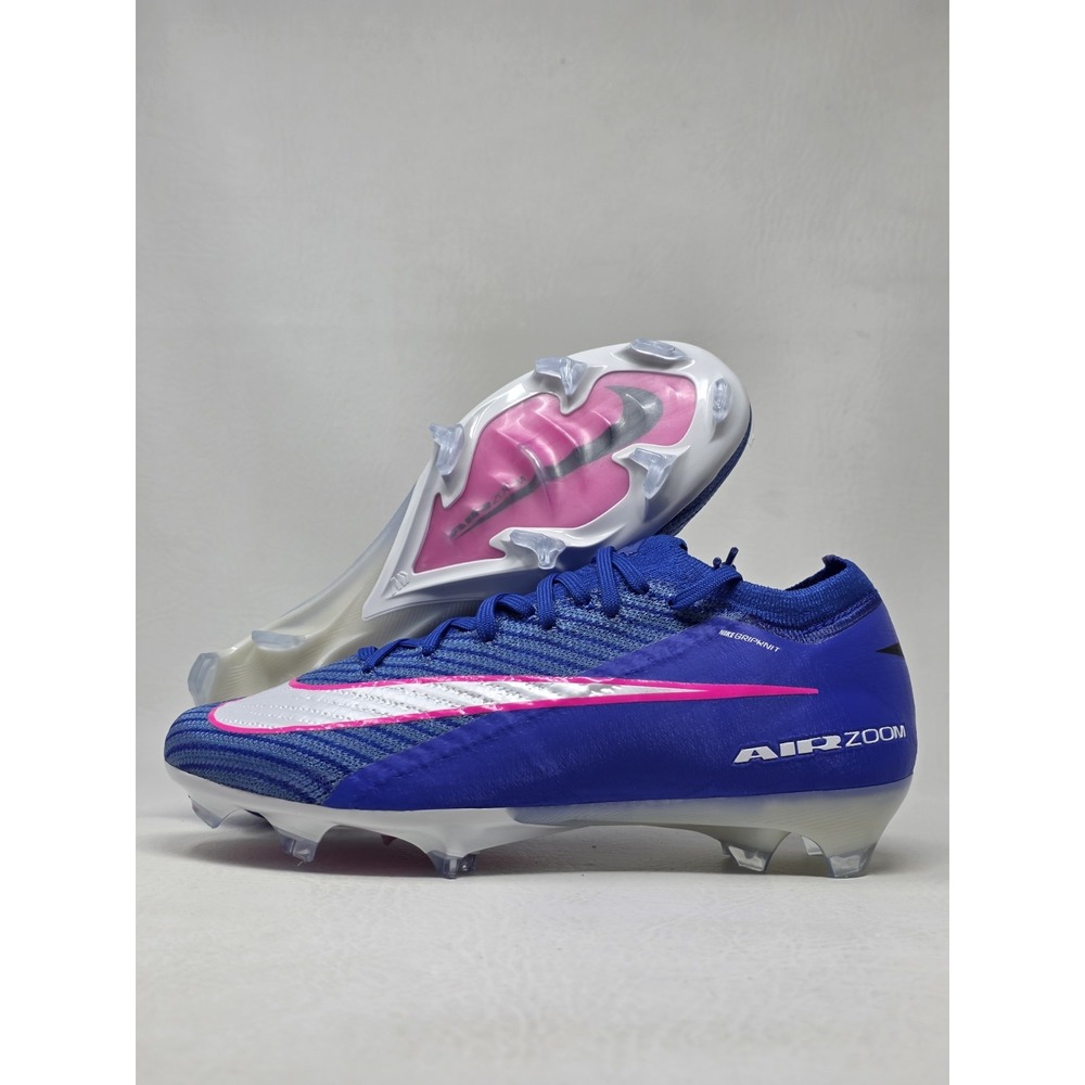 Nike Zoom Mercurial Vapor 16 Elite FG Sz 4 Mens Soccer Cleat Blue FQ1457-446 New